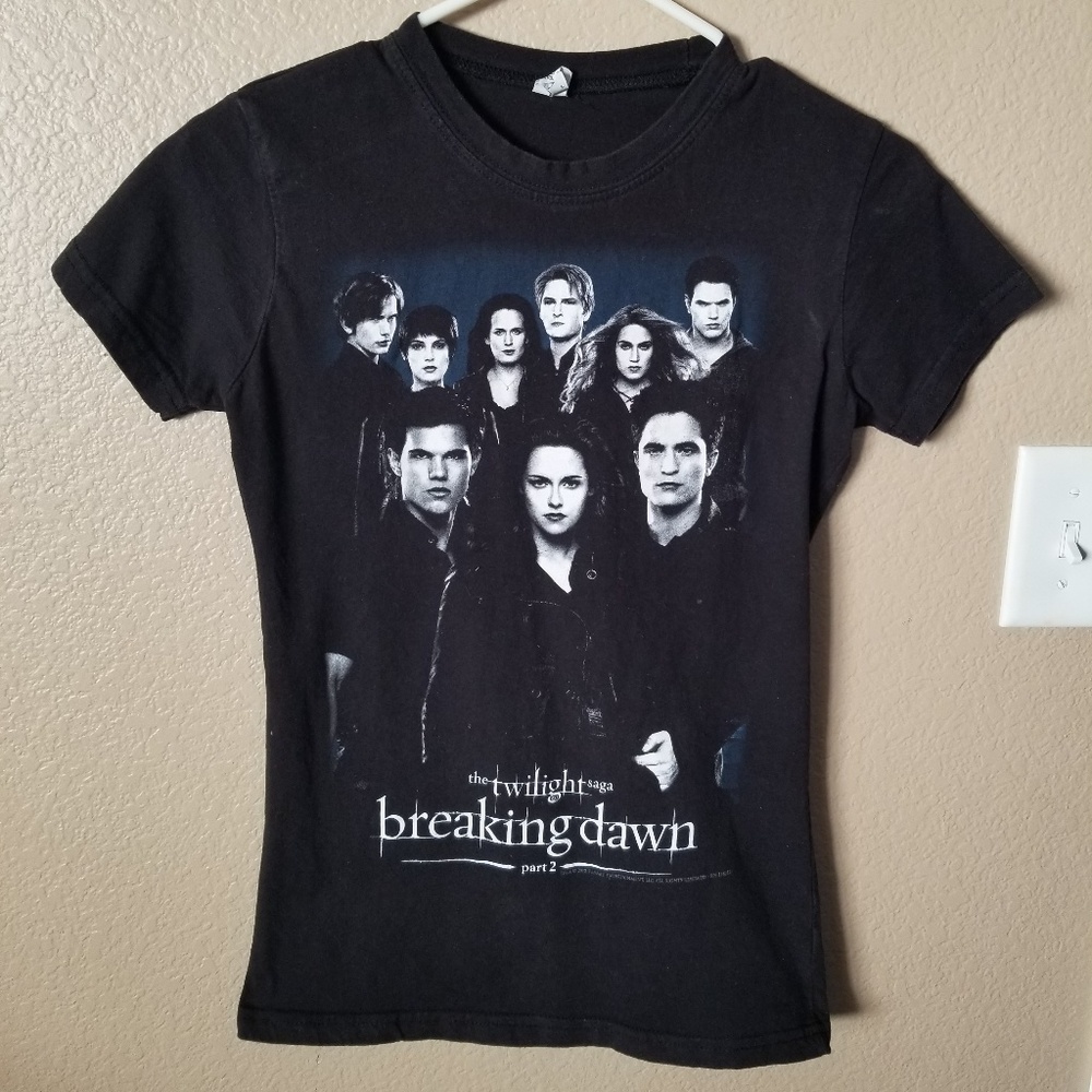 SOLD! Women's Black Breaking Dawn Shirt - Picture 2 of 5